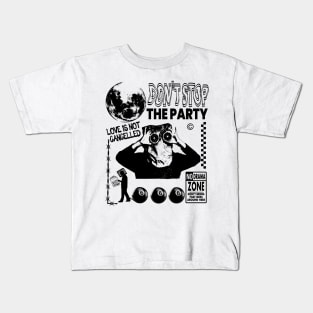 White Streetwear Anti Media Kids T-Shirt